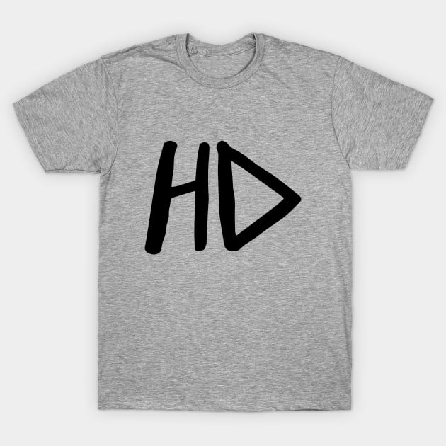 HD (Black) T-Shirt by troygmckinley